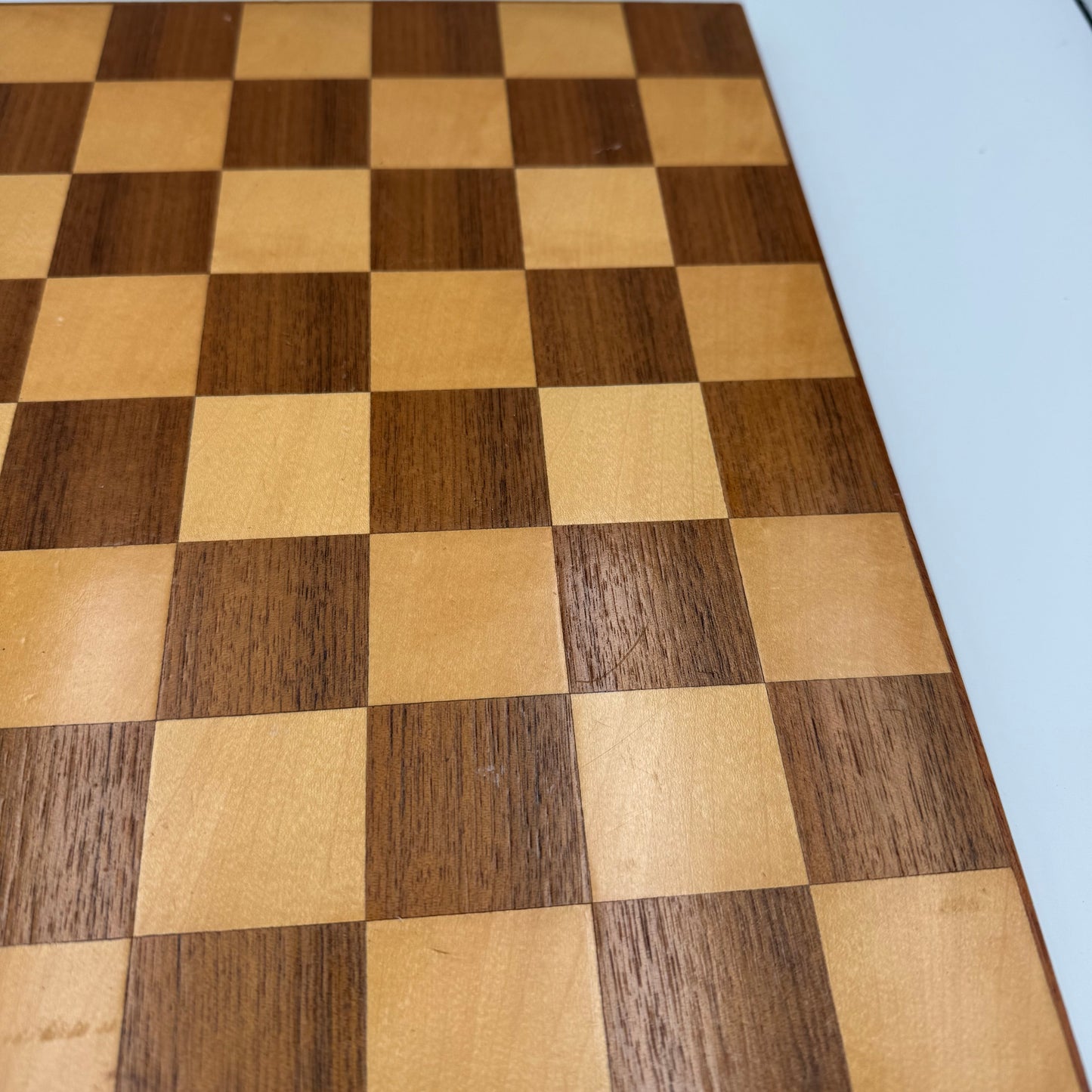 11.5" square oak chess board