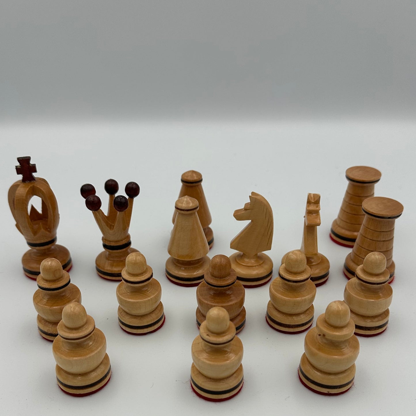1990s Soviet handmade chess set