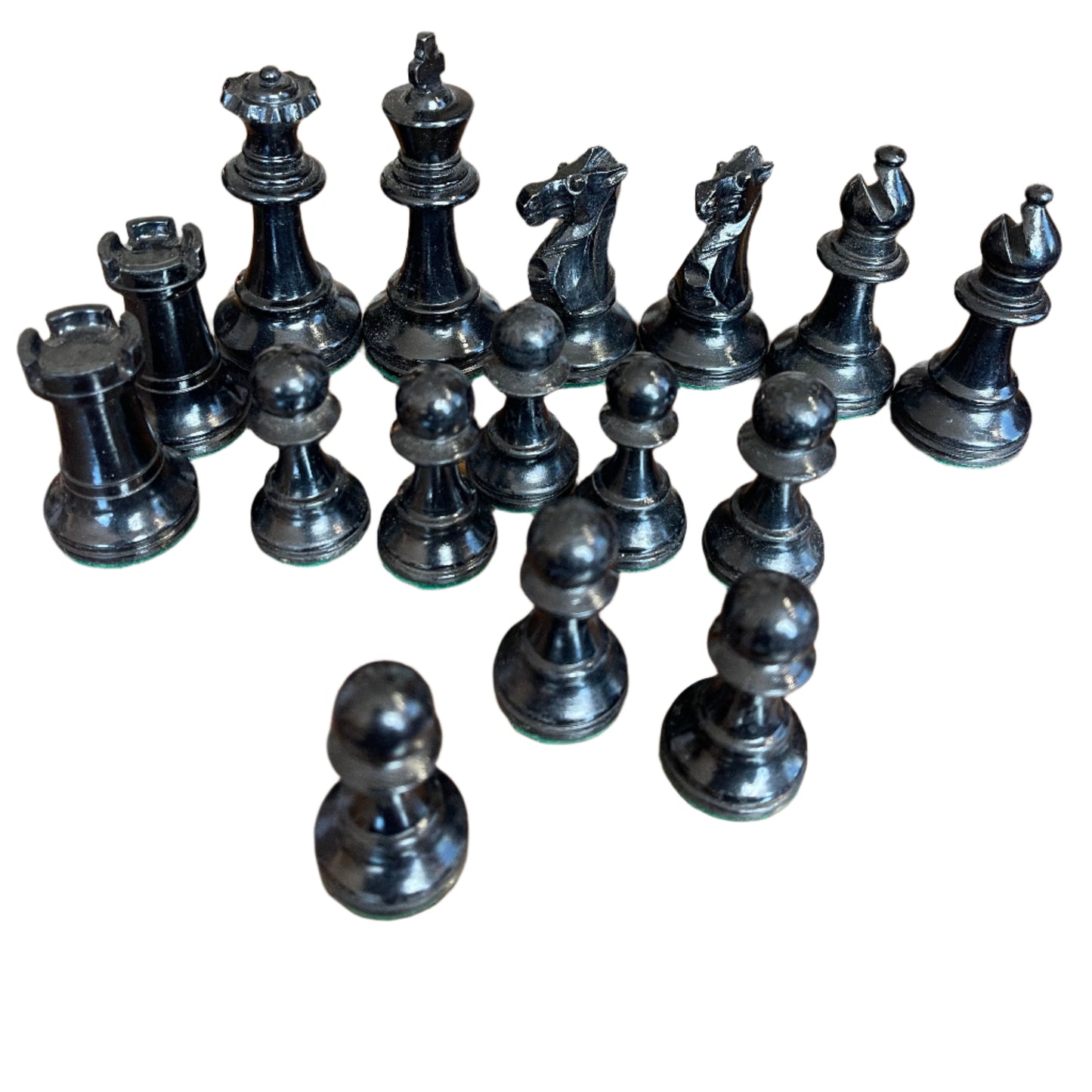 Vintage Staunton style chess pieces