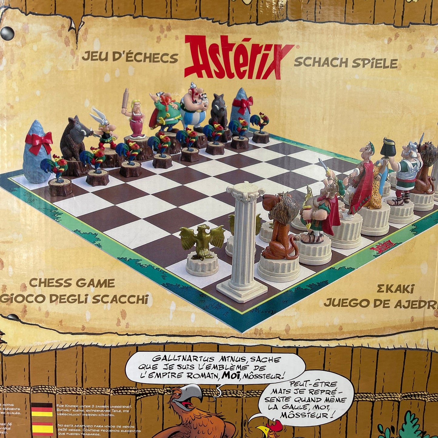 Rare Vintage Plastoy Asterix chess set 2009
