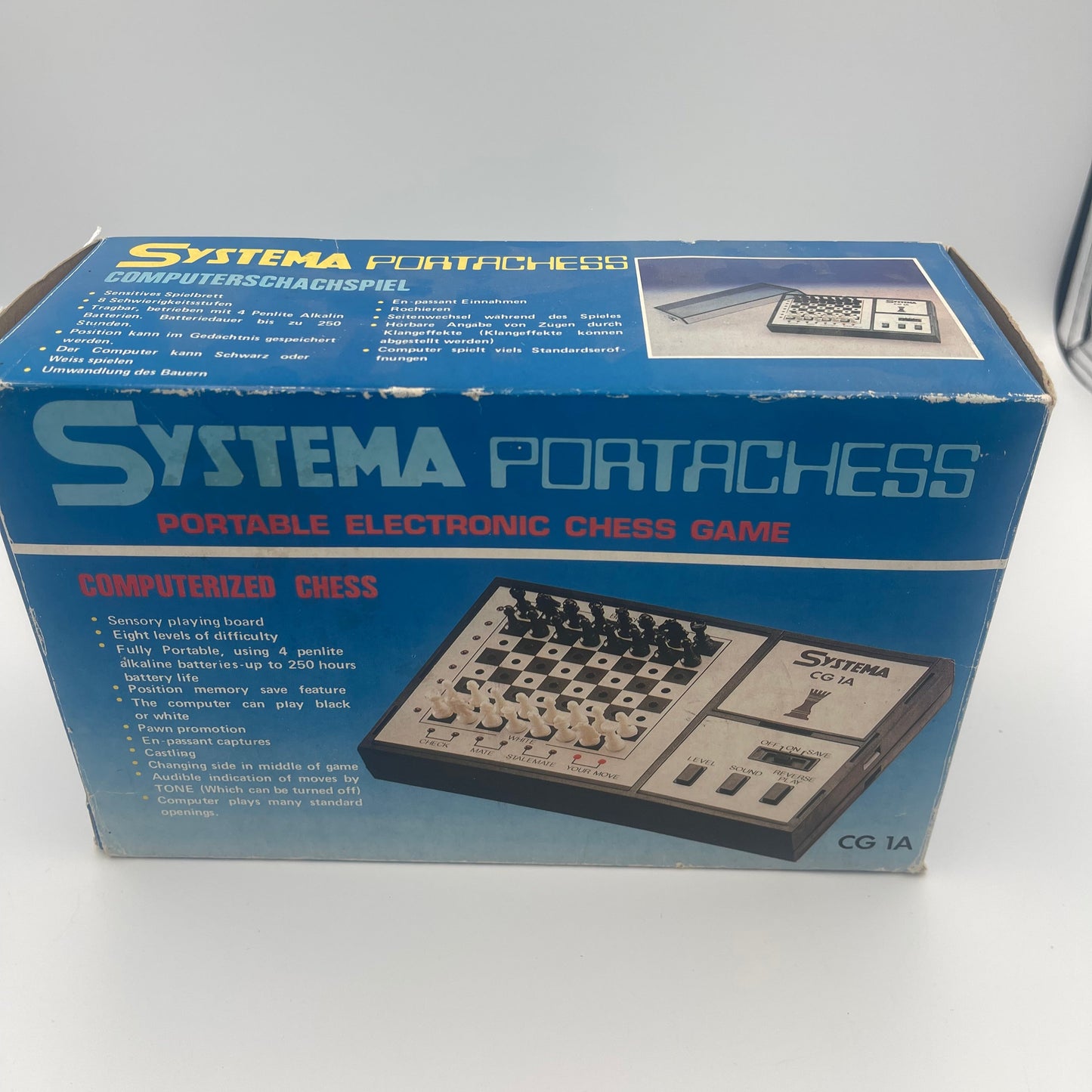 1980s Systema electronic computer chess in original packaging