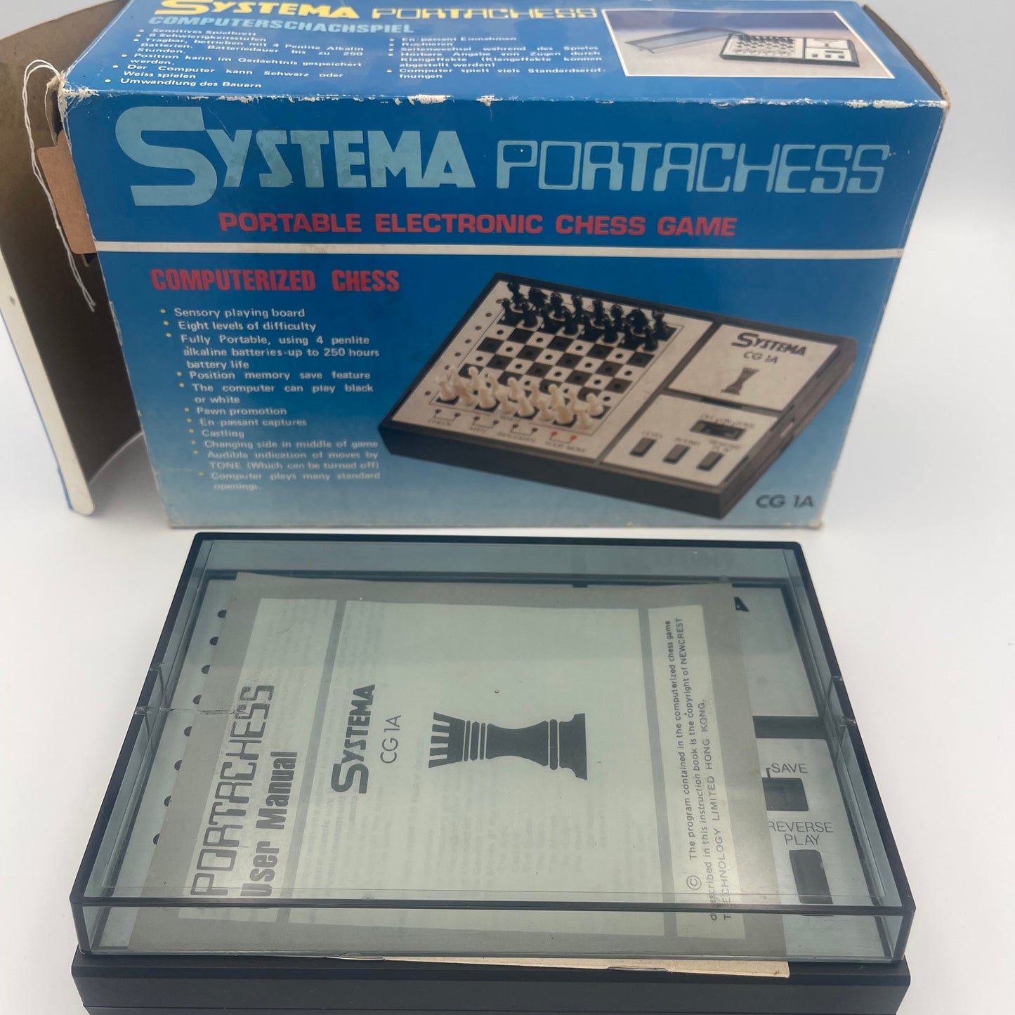 1980s Systema electronic computer chess in original packaging