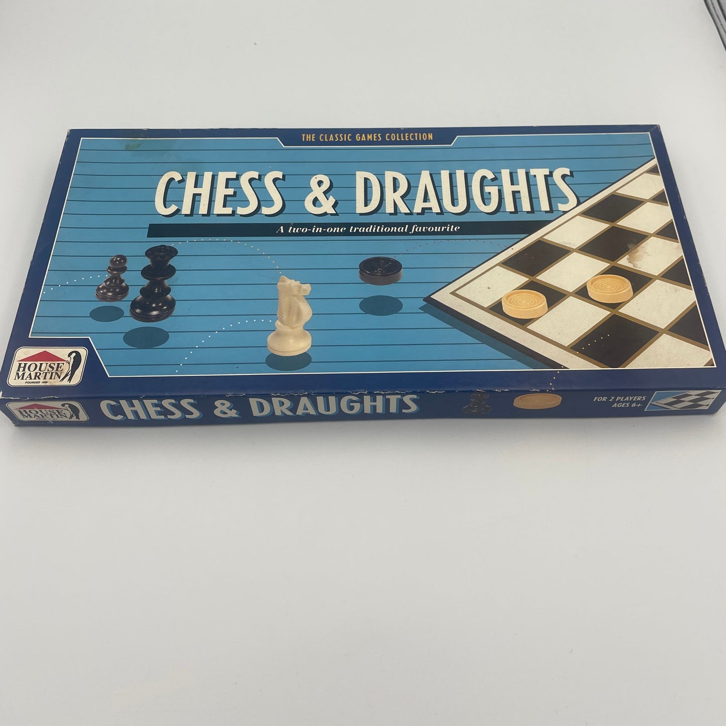 1980s House Martin chess and draughts set