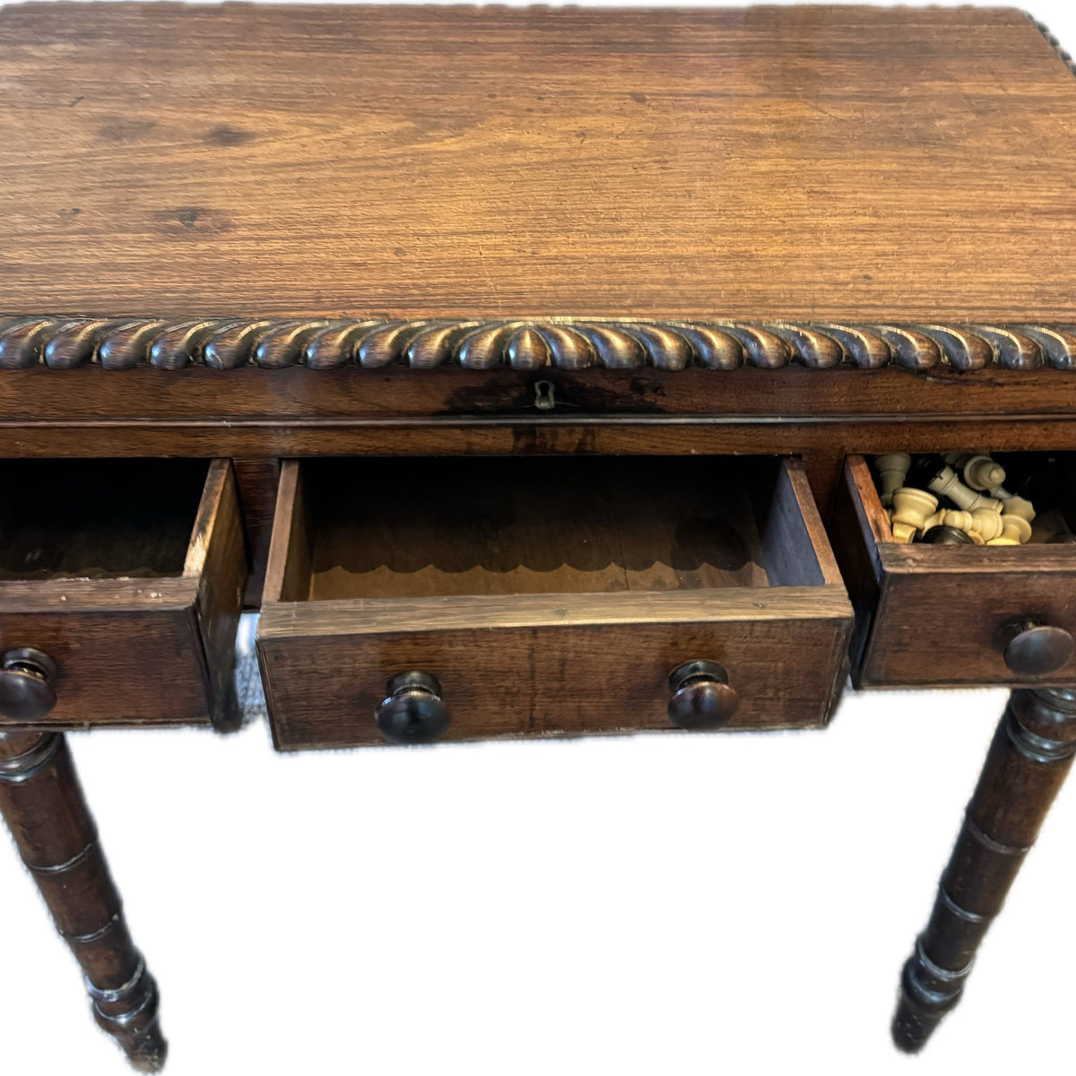 William IV rosewood games table