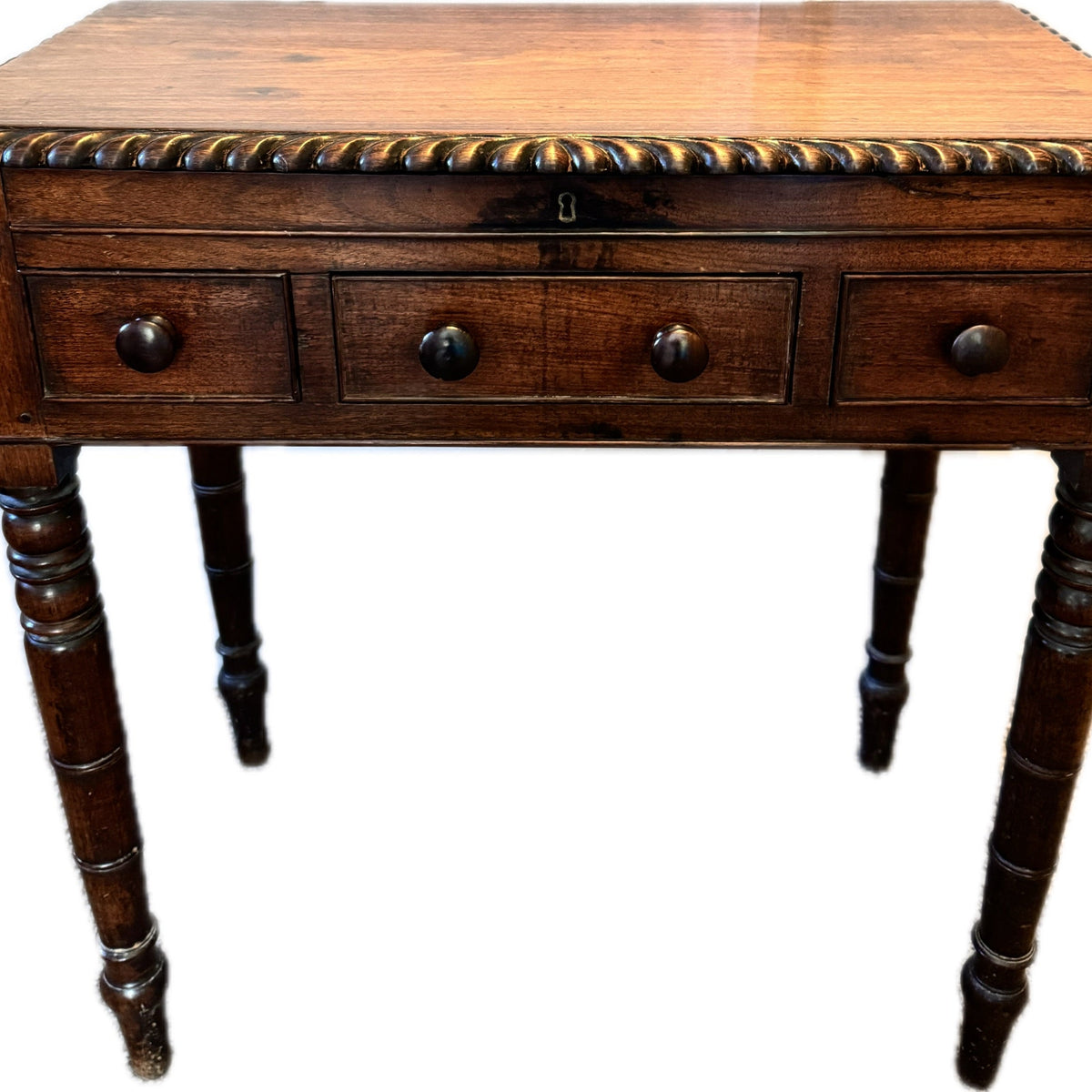 William IV rosewood games table