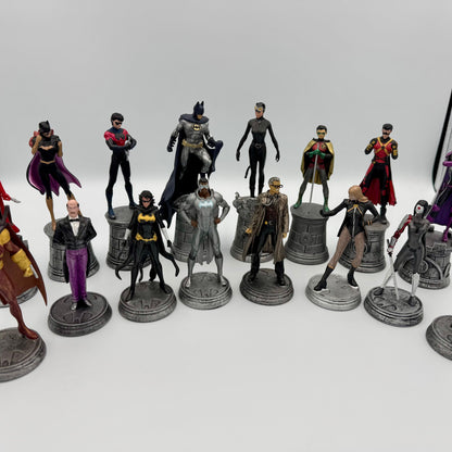 Highly collectible Eaglemoss DC Batman chess pieces with comic magazines