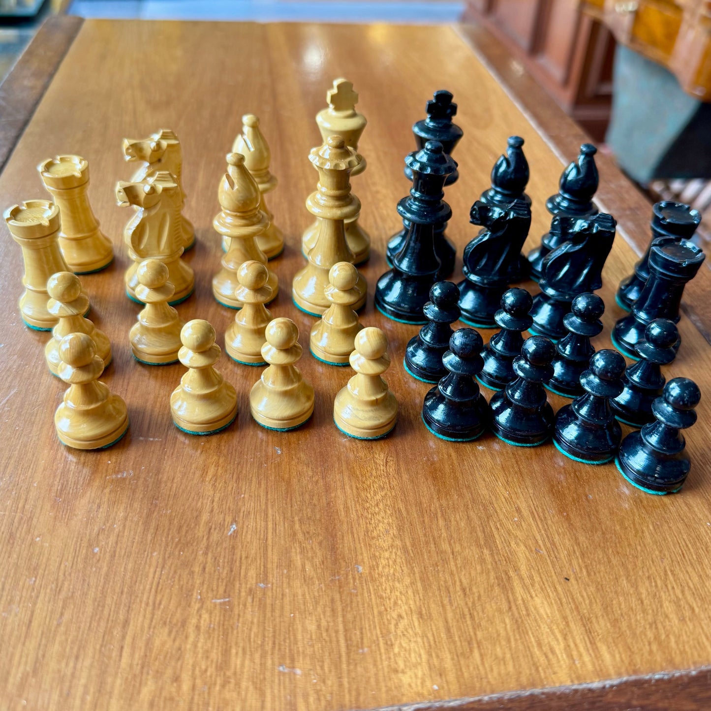 1960s Lardy Staunton chess pieces