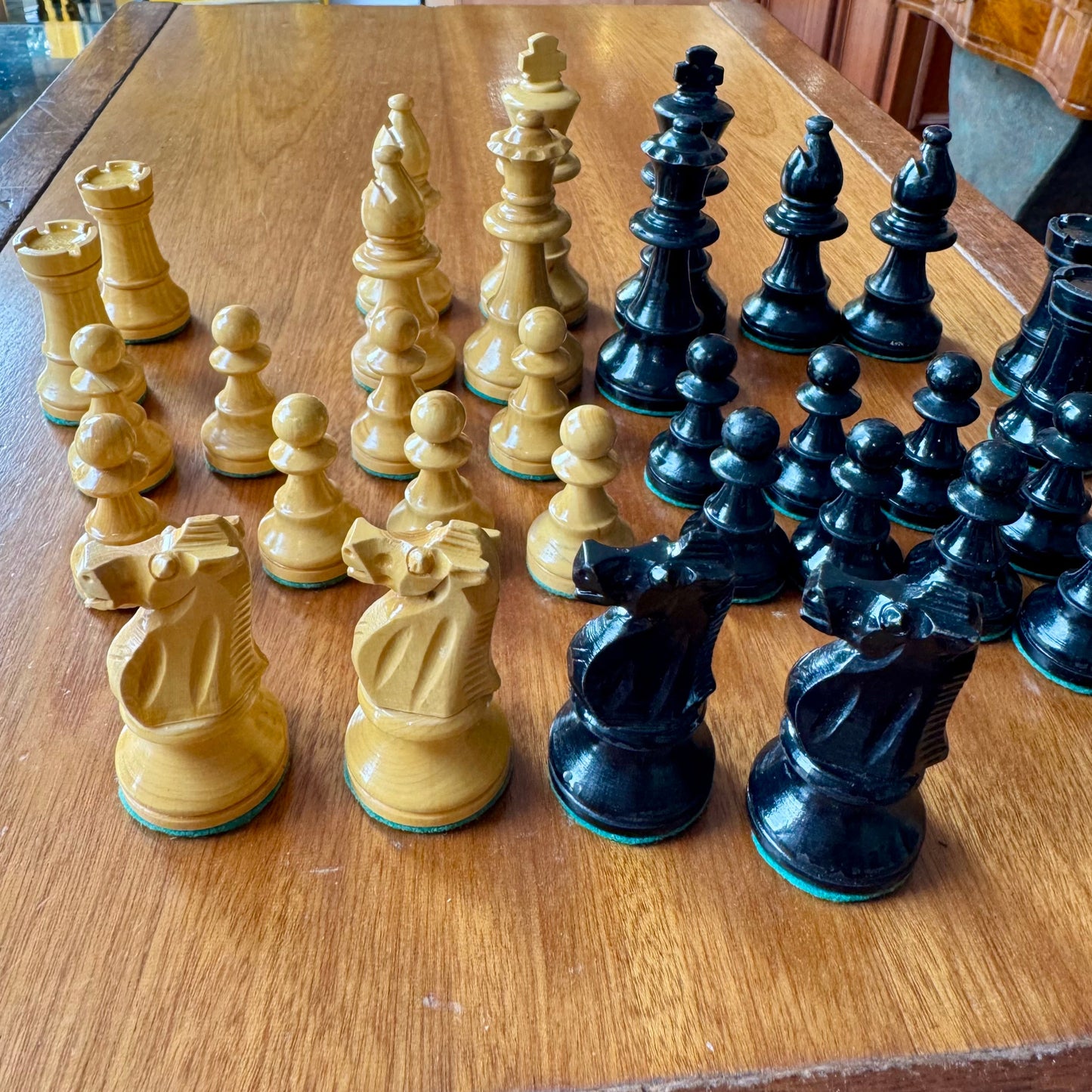 1960s Lardy Staunton chess pieces
