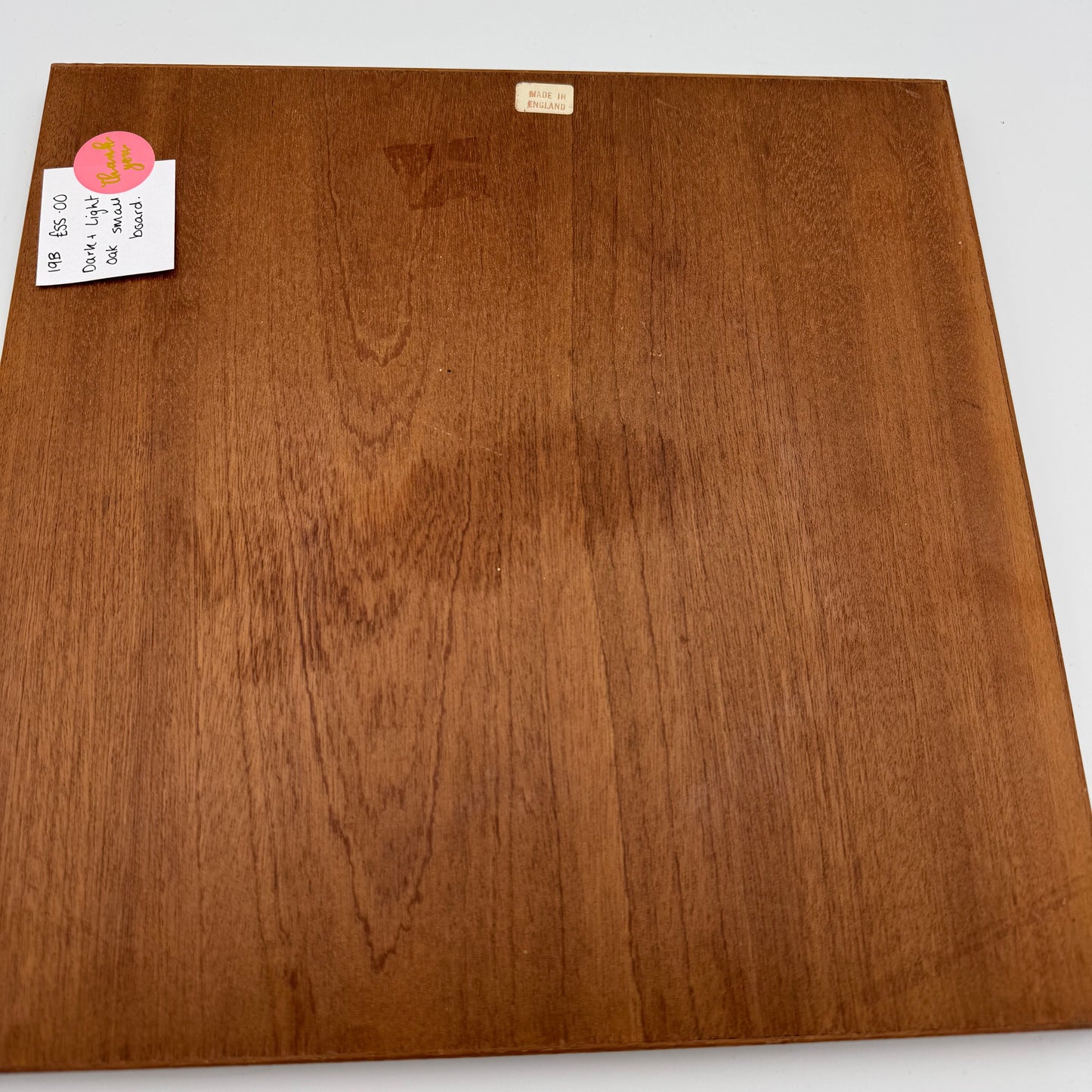 11.5" square oak chess board