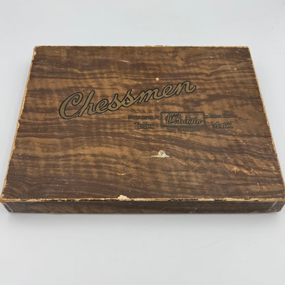 Rare boxed 1940s William Britain lead chess set
