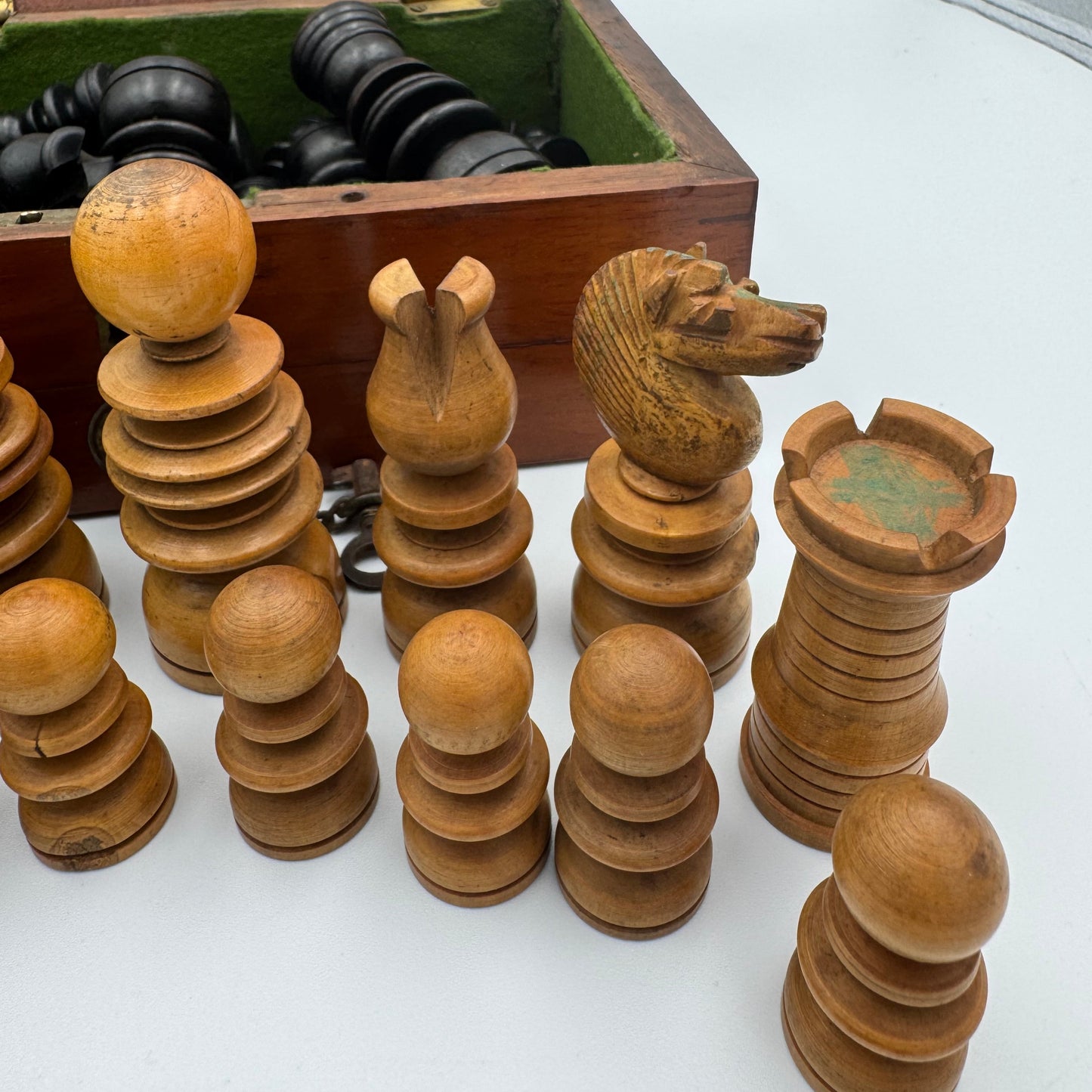 Early 20th century St George chess set