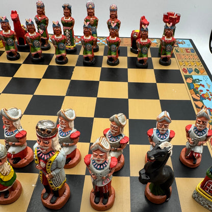 Vintage Peruvian chess set