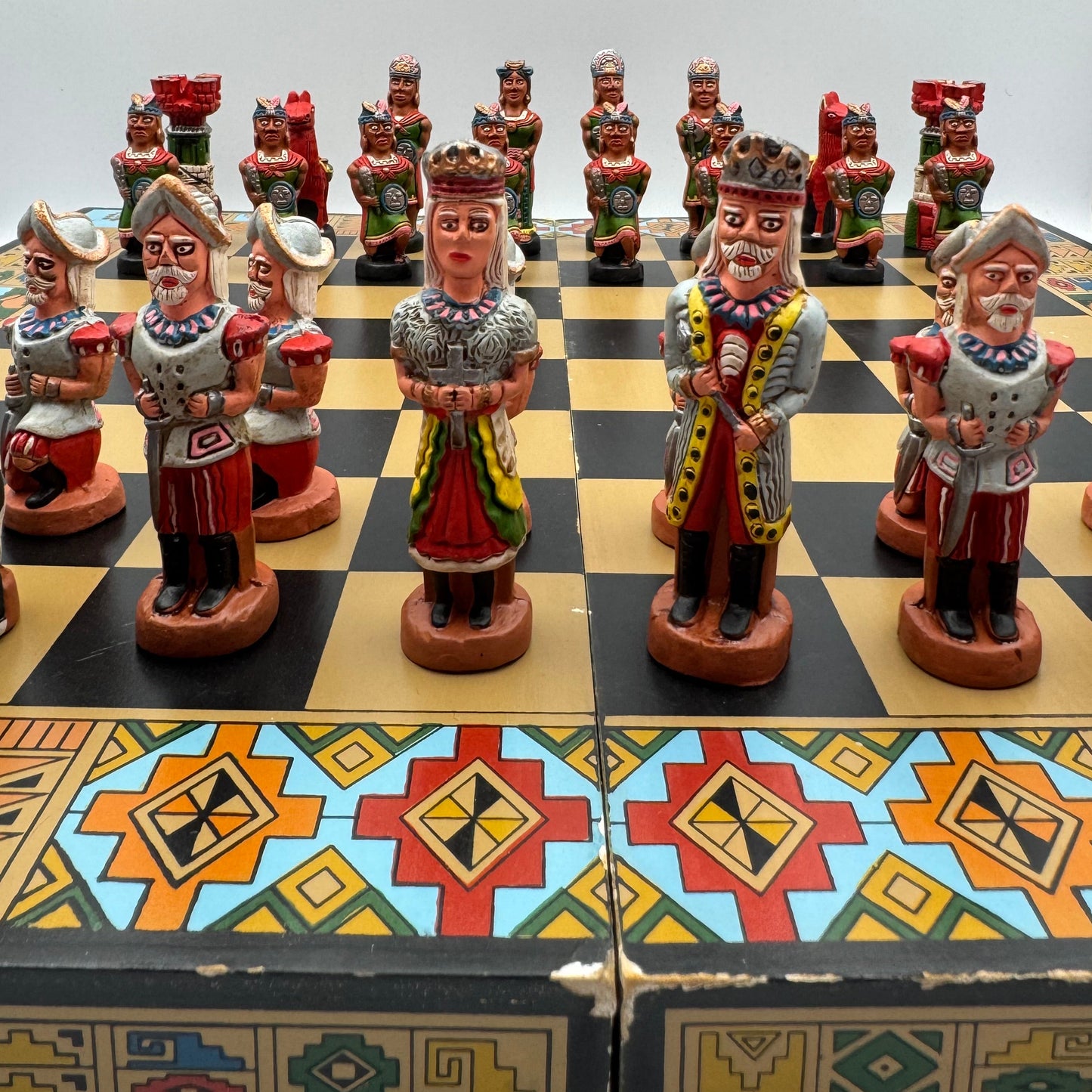Vintage Peruvian chess set