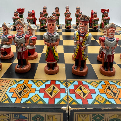 Vintage Peruvian chess set