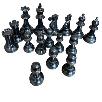 Vintage Staunton style chess pieces