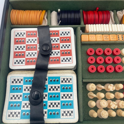Mid century HOMA leather games compendium