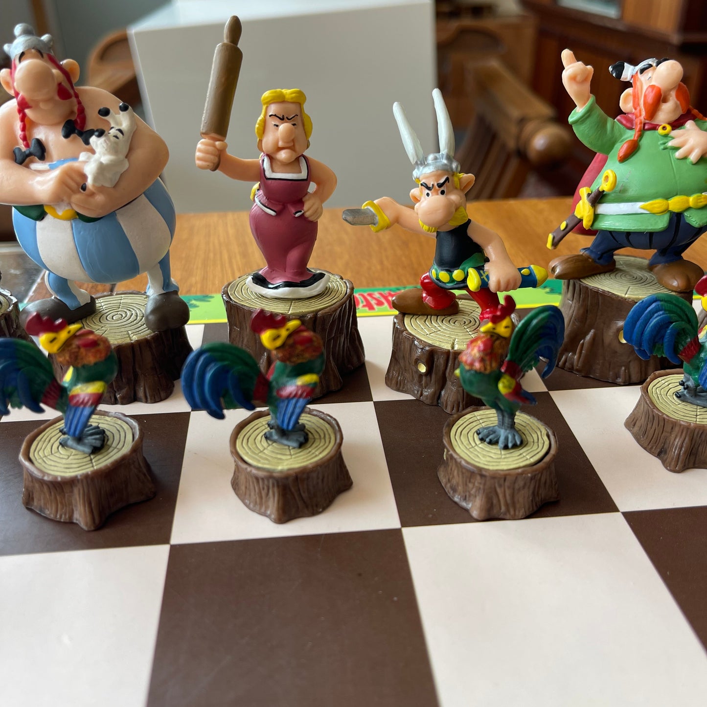 Rare Vintage Plastoy Asterix chess set 2009