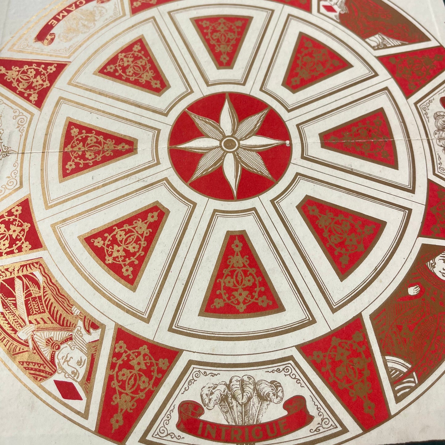 F.H Ayres Ltd Victorian mahogany games compendium