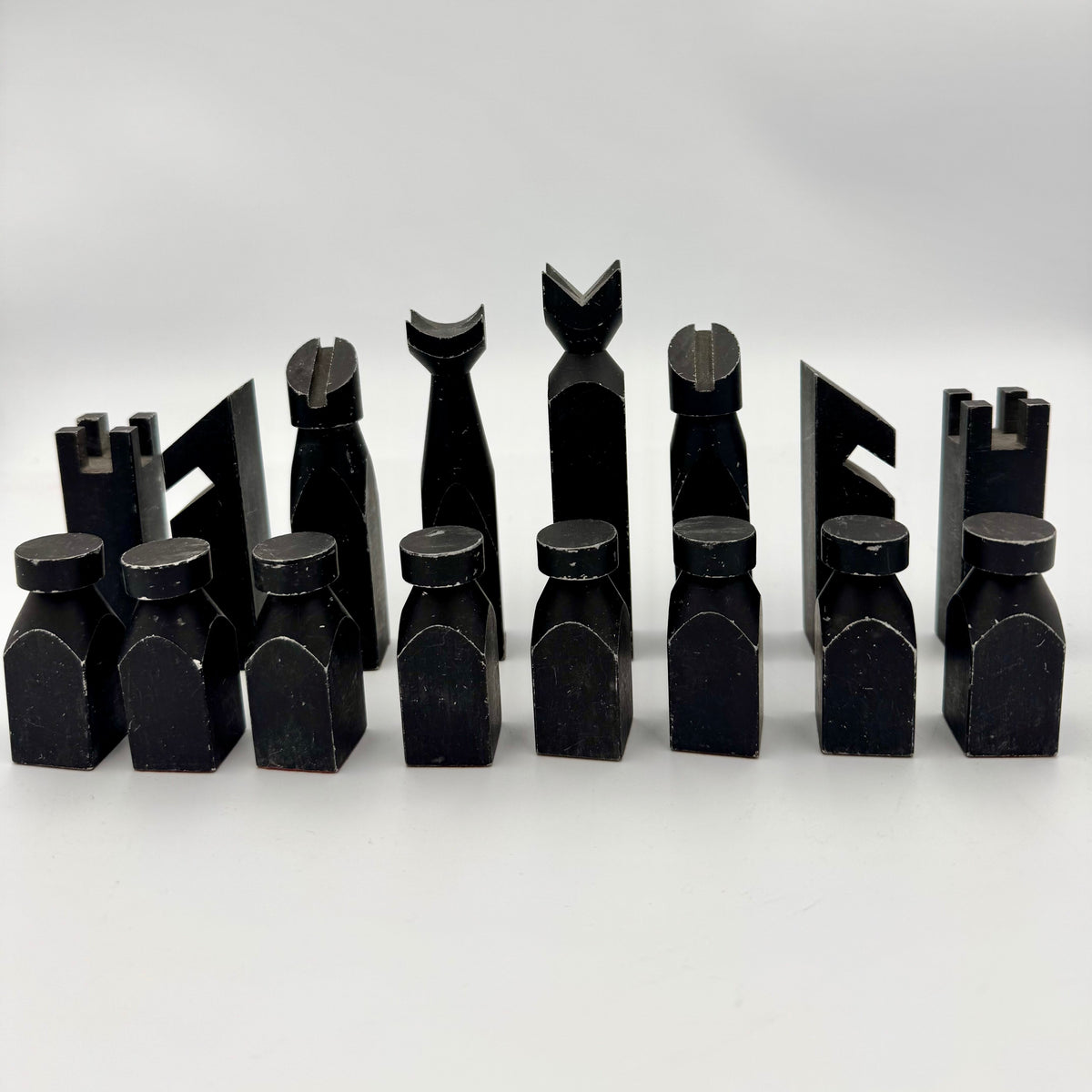 1980's Studio Anne Carlton "Satellite Minimalist" chess set