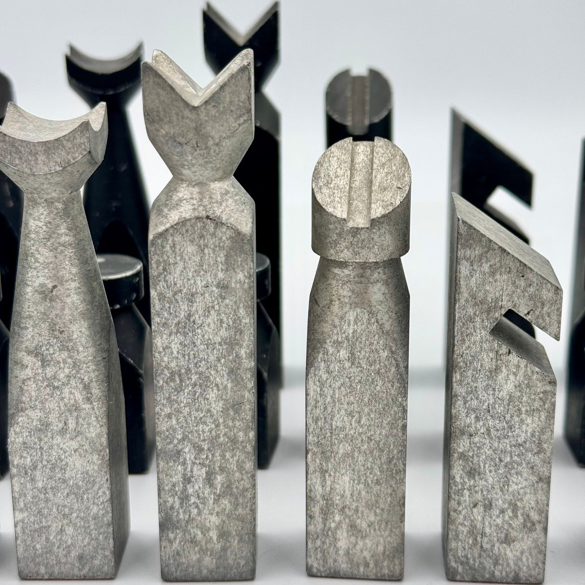 1980's Studio Anne Carlton "Satellite Minimalist" chess set