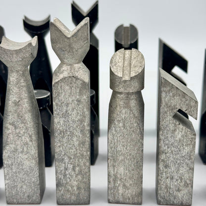 1980's Studio Anne Carlton "Satellite Minimalist" chess set
