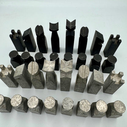 1980's Studio Anne Carlton "Satellite Minimalist" chess set