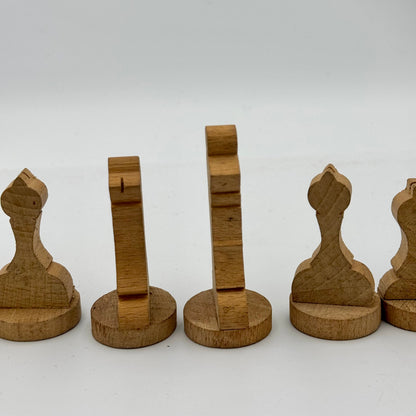 An Extremely Rare and Undocumented A.G. Spalding & Bros. Ltd. Prototype Minimalist Chess Set, Circa 1920s–1930s