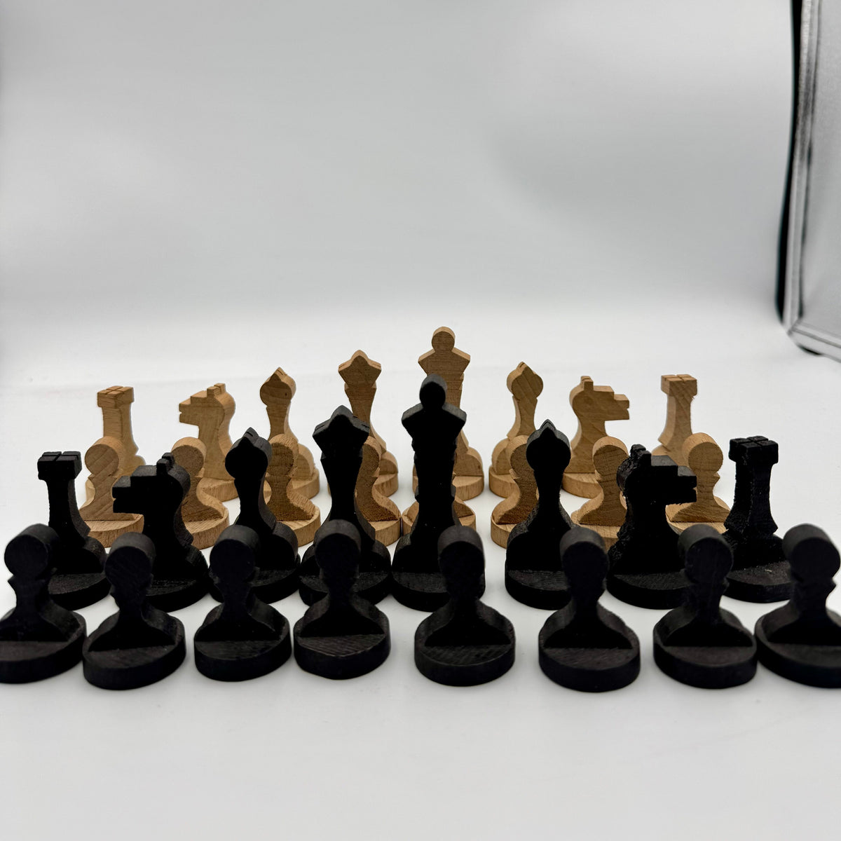 An Extremely Rare and Undocumented A.G. Spalding & Bros. Ltd. Prototype Minimalist Chess Set, Circa 1920s–1930s
